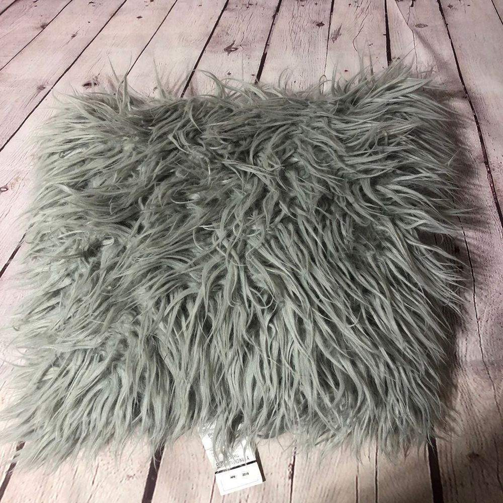 17 x 16 Better homes and garden Furry Throw Pillow
